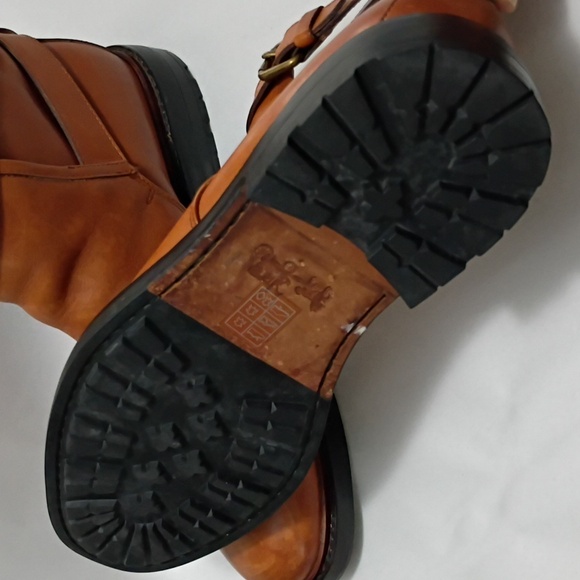 Coach Bryce Brownish Buckle Leather Men\'s Ankle Boots
